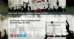 Desktop Screenshot of kulturfabrik-airfield.de