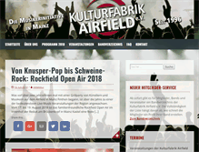 Tablet Screenshot of kulturfabrik-airfield.de